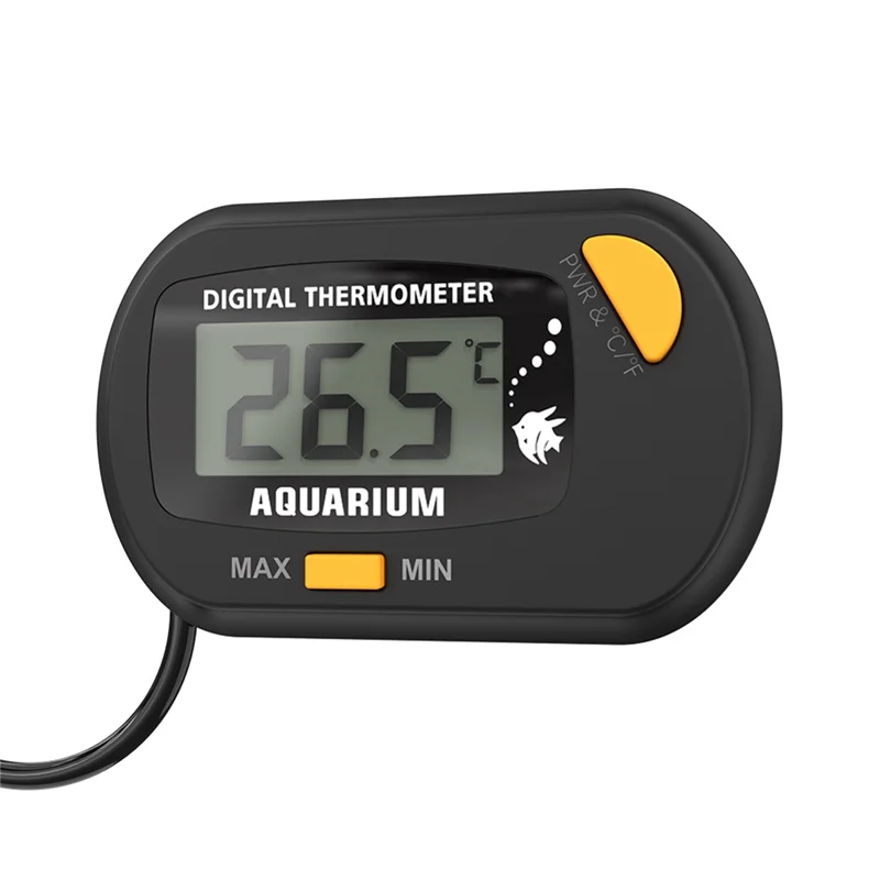 Shoppingstore -50℃ - 70℃ Digital Aquarium Fish Tank Thermometer With Suction Cup Temperature Sensor Meter Tester Durable Easy To