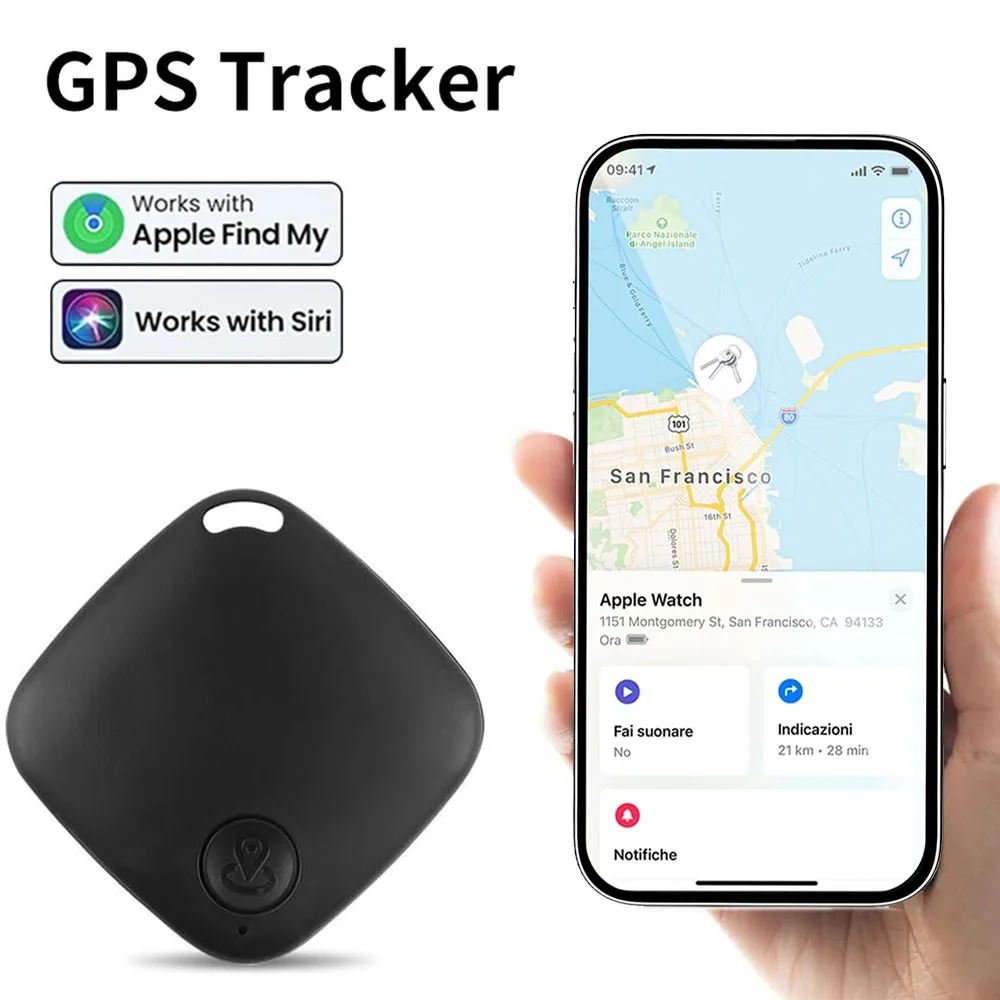 

Мини-GPS-трекер Bluetooth для Apple Find My Anti-Lost Tag для детей, ключей от машины, умная сигнализация положения, беспроводное устройство слежения