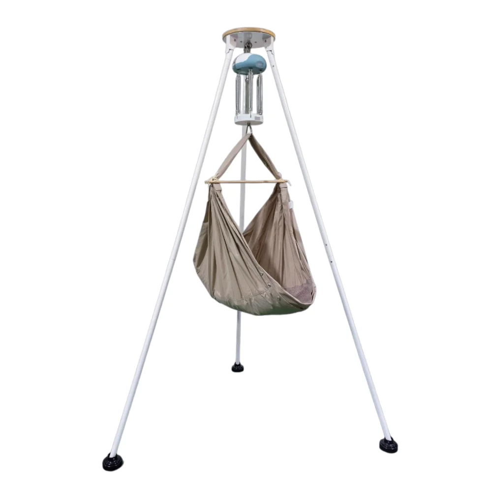 Supporto per amaca elettrico in metallo dal design moderno per culla Mobili da esterno pieghevoli per camera da letto e parco Culla a molla e amaca