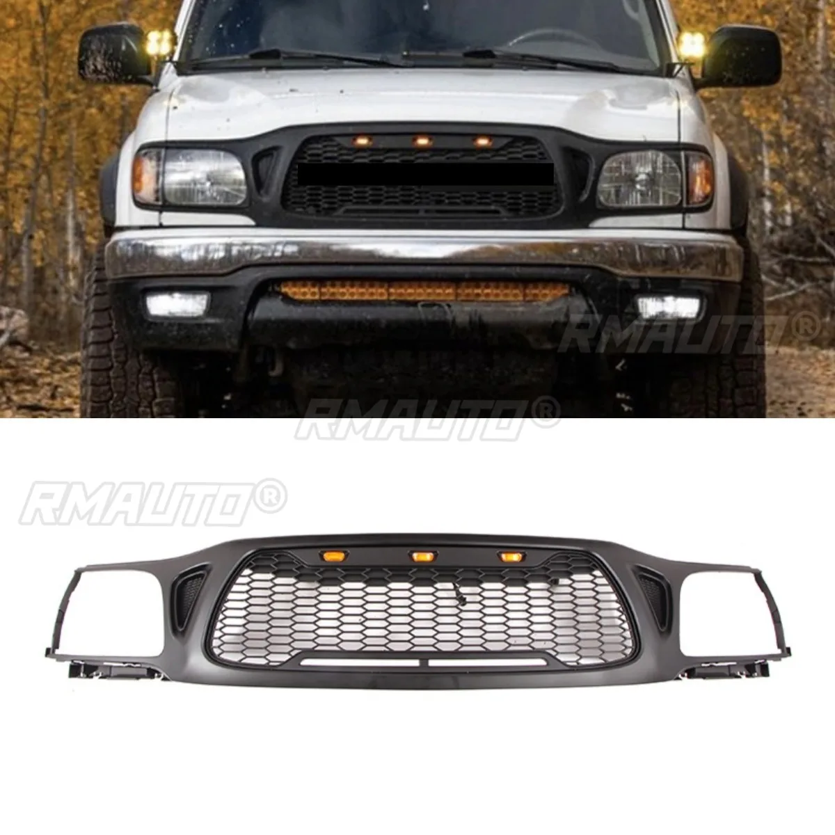 

Car Front Bumper Grill Racing Grills Car Grille for Toyota Tacoma 2001-2004 Body Kit Car Accessories