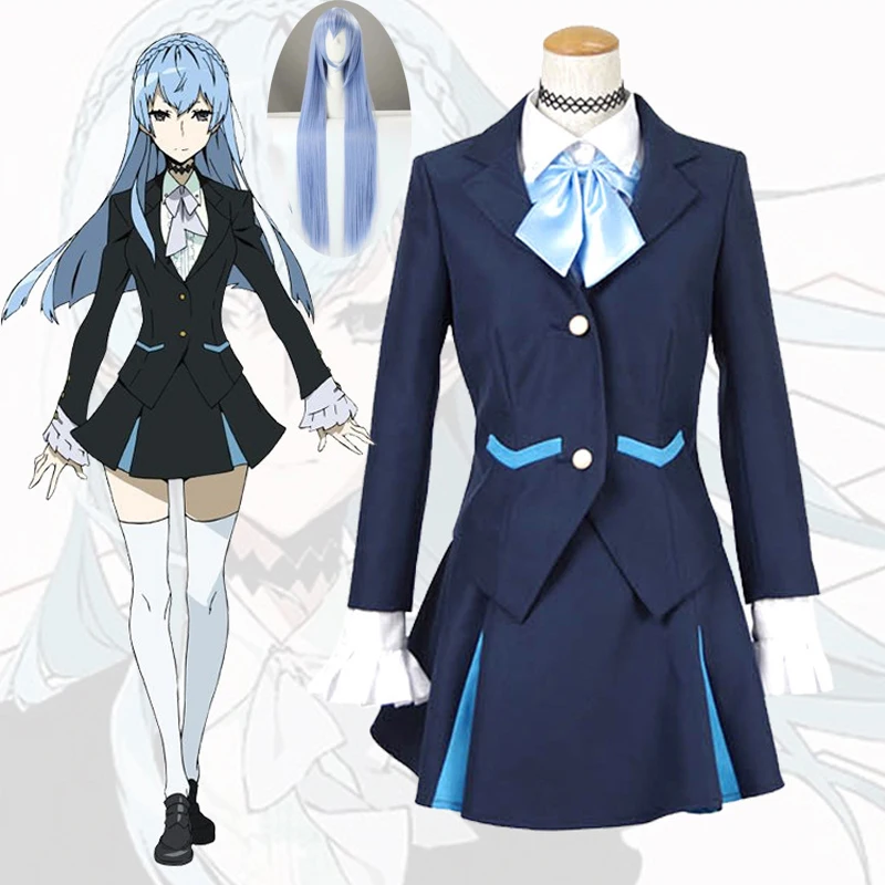 Anime Cosplay Costume de Sonozaki Noriko para Homens e Mulheres, Acessórios para Adolescente, Uniforme Escolar, JK Camisa para Festa de Halloween, Acessórios para Meninas