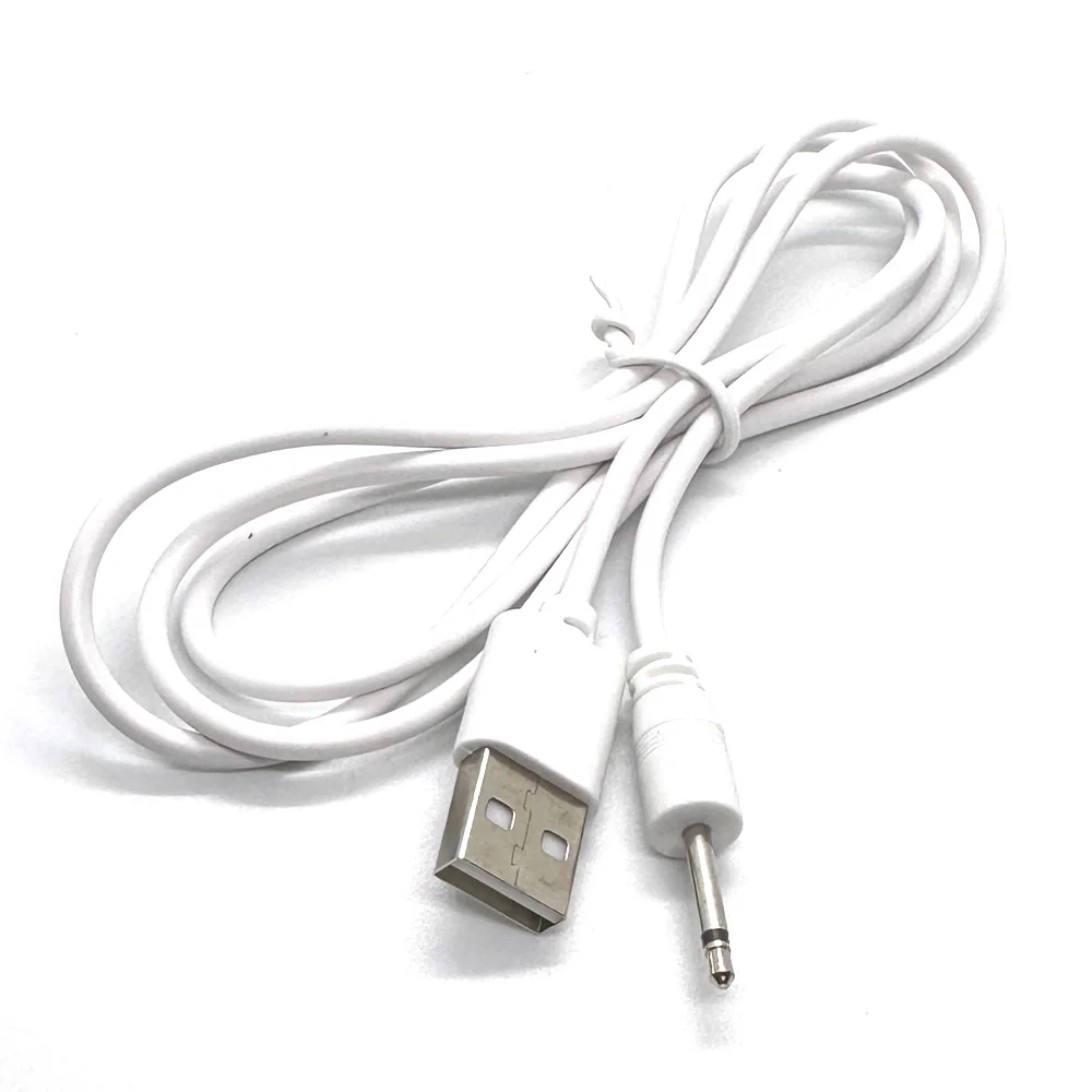 16mm USB DC 2.5 Vibrator Charger Cable Cord for Rechargeable Toys Vibrators Massagers Accessories Universal USB Power Supply