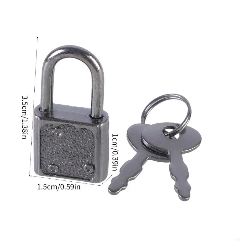 5pcs Maltas portátiles portátiles Lock Lock Lock Lock Lock Zincs Locklet Larlete aleación con llave C7AC fácil usar