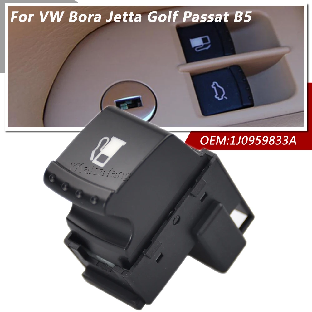 1J0959833A New Fuel Tank Switch Button For VW Bora 1999-2005 Jetta Mk4 1999-2006 Golf Mk4 1998-2006 Passat B5 1998-2005