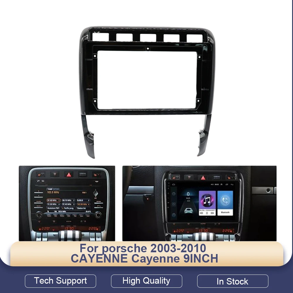 

Для Porsche Cayenne 2003-2010: 9-дюймовый автомобильный Android-магнитола с экраном, навигацией, кабелями и рамкой
