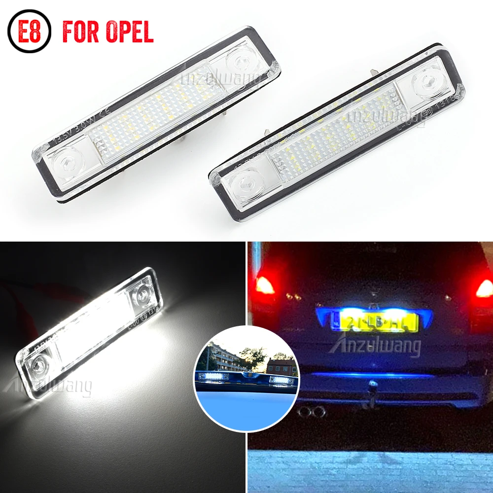 

Car License Plate Light Number Warning Lamp For Opel Corsa Vectra B Astra F G Omega A B Zafira A Signum LED No Error Canbus Whit