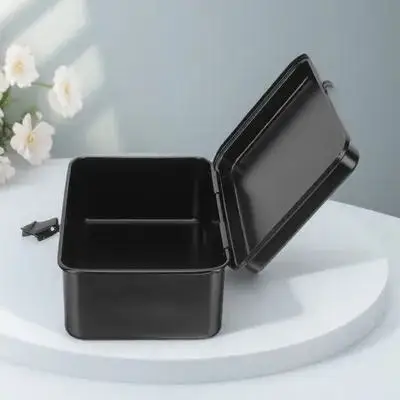 Small Tool Box Iron Sheet Metal Toolbox with Buckle Organizer for Home Workshop Garage Storage Tool Box Toolbox Organization