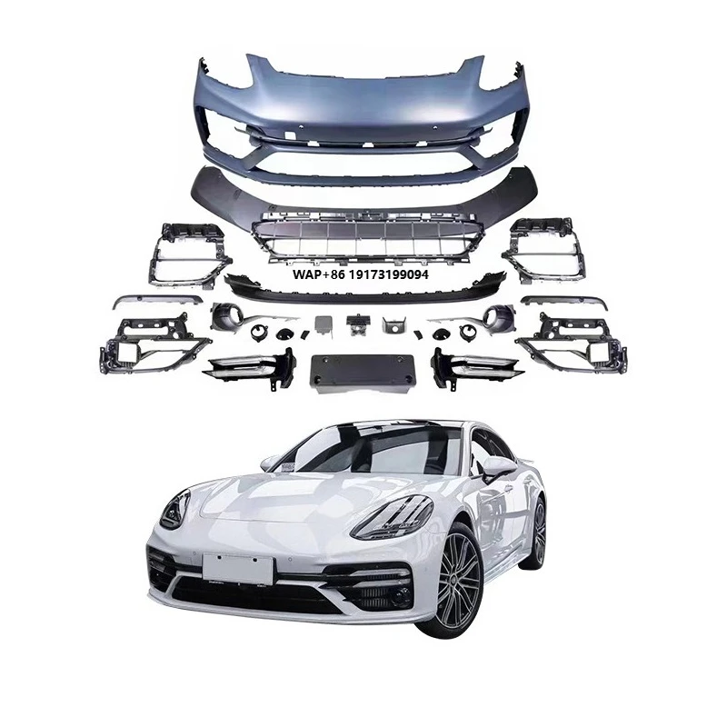 

For 2017-2023 for 971 TurboS Body Kit New Front Bumper Fog Light Tips Car Grille Bolt-On Modification Upgrade