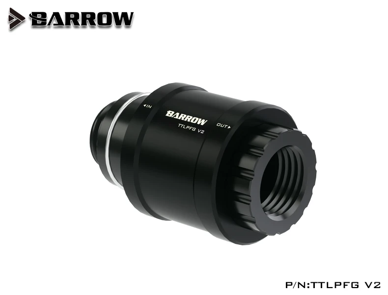 Barrow G1/4 "Flat Push Water Valve voor computer Split Water Cooling Loop Build Fittings, Fluid Stop Plug, TTLPFG V2