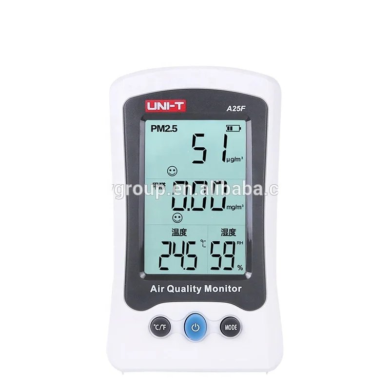 UNI-T A25F Desktop outdoor air quality monitor for dust sensor pm2.5 Air Quality Measurement 0~500ug/Cubic