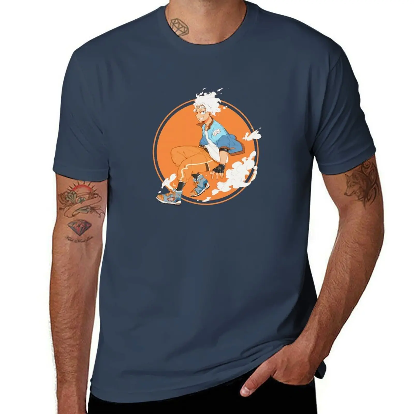 

Oboro Shirakumo Anime Sticker T-Shirt Sweat Absorbing Sports Tee Shirt