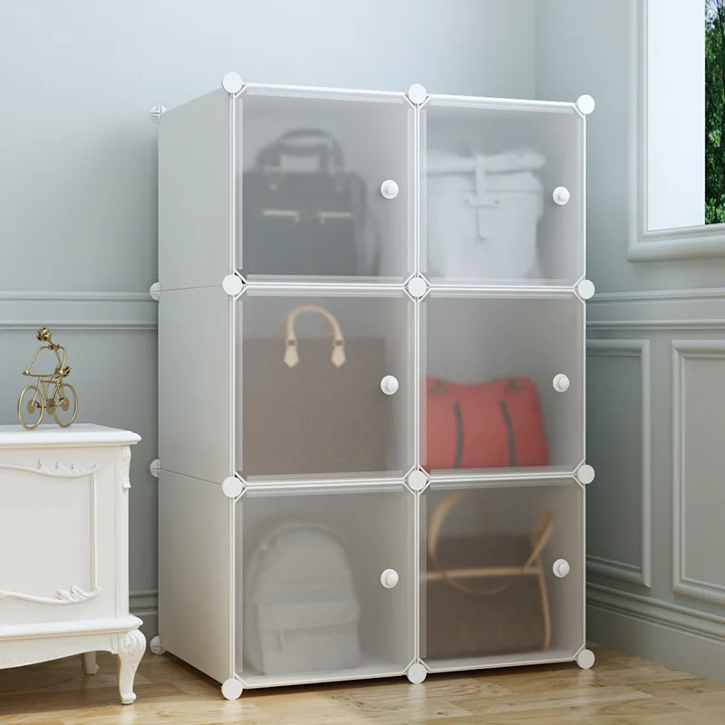 Wardrobe storage rack, women's bag, shelf, shelf, divider, plastic, assembly, storage, artifact, wardrobe storage box