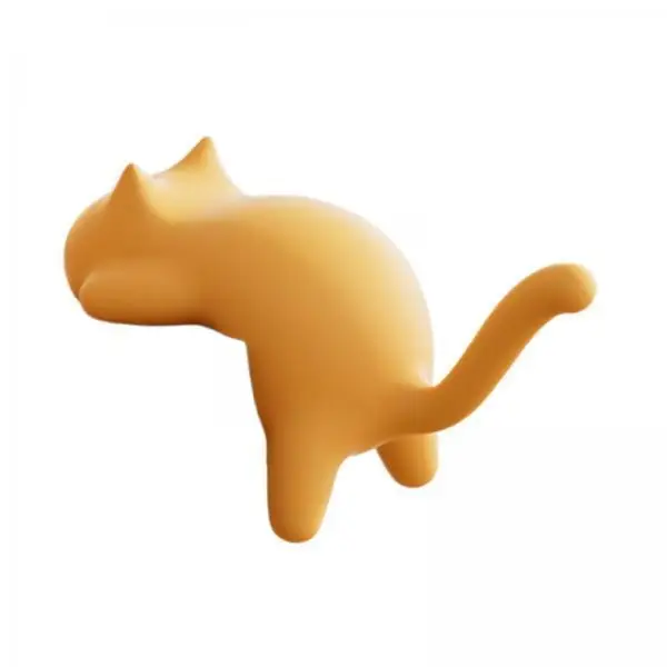 Cat Shaped Table Hook Desk Mount Bag Holder Self Sticky Hanger Plastic Organizer for Students Office Classroom Bedroom