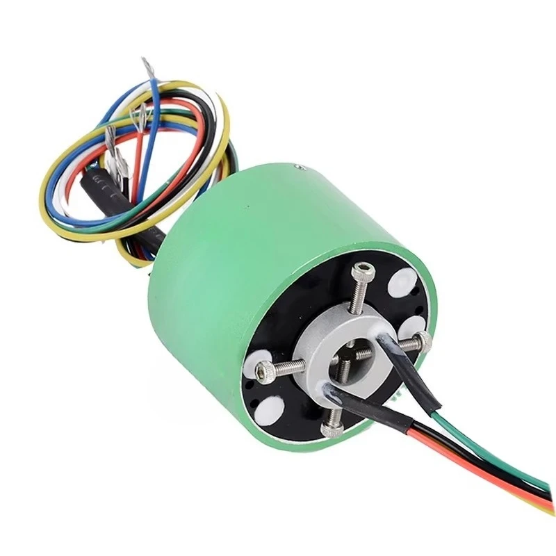 회전 전기 커넥터 12선 10A/2A 스루홀 사이즈 12.7mm 외경 56mm 비표준 맞춤형 슬립 링