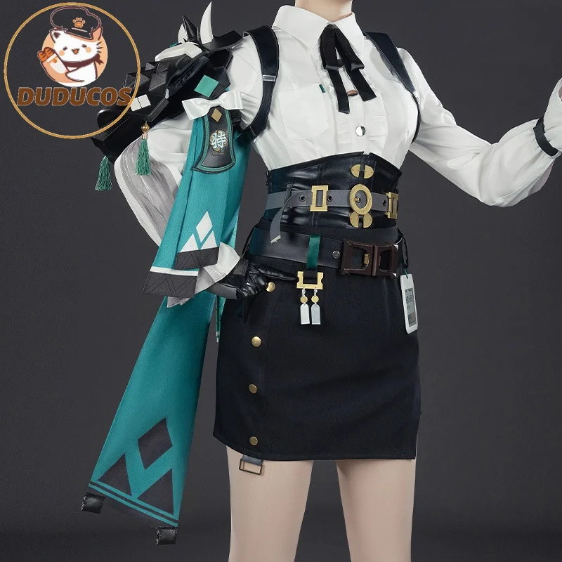 

DUDUSR Game Zenless Zone Zero Tsukishiro Yanagi Косплей Костюм Tsukishiro Yanagi офисное женское платье наряд на Хэллоуин униформа