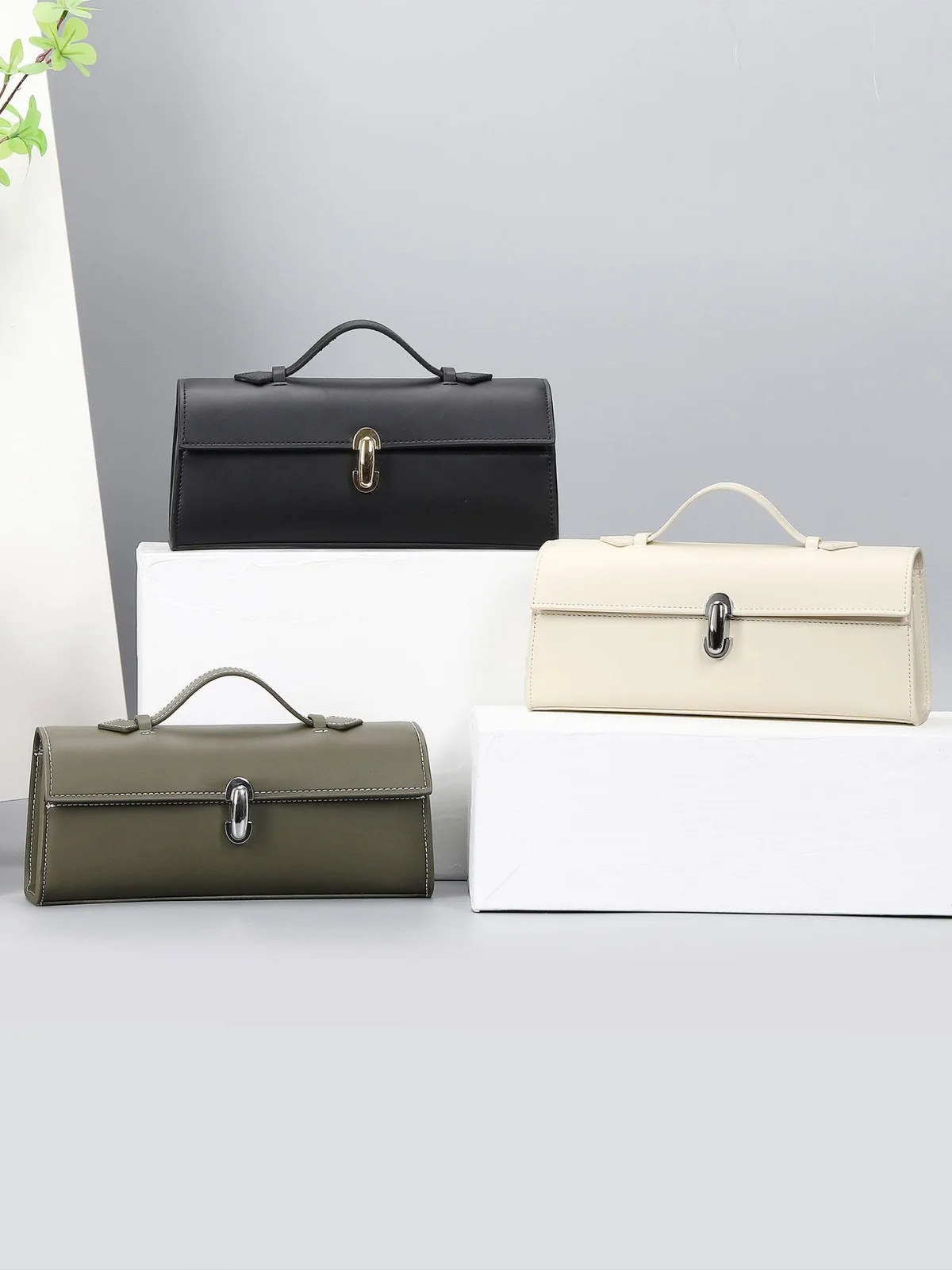 PU Leather Handbag Women's Handbag Banquet Bag Leather Design Party Bag Small Square Bag New Fashion Bag for Ladies