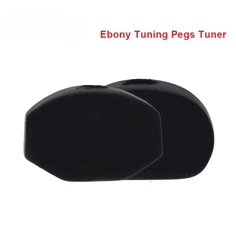 

6pcs Ebony Semicircle Guitar Tuning Pegs Tuners Machine Heads Replacement Buttons Knobs Handle Black