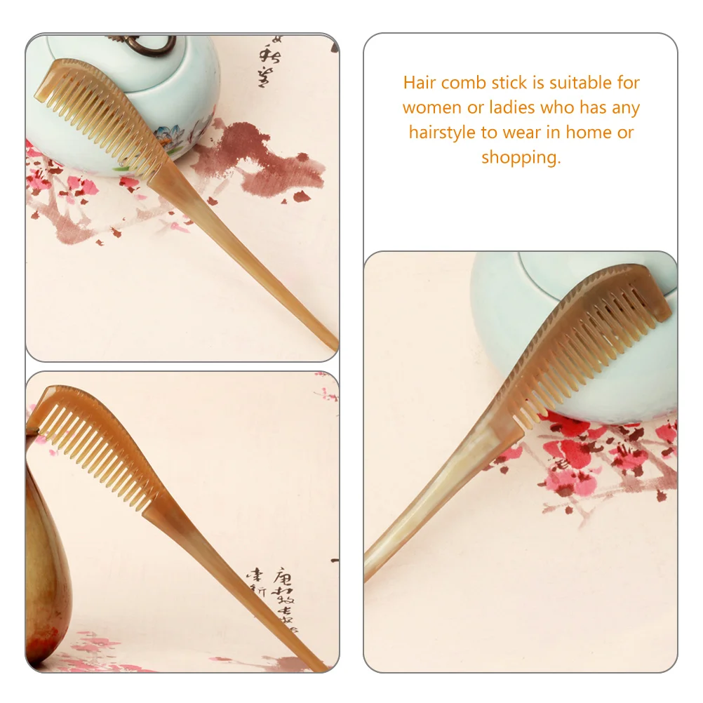 

Hair Accessories for Horn Hairpin Chinese Retro Hairpins Ox Stick Ancient Oriental
