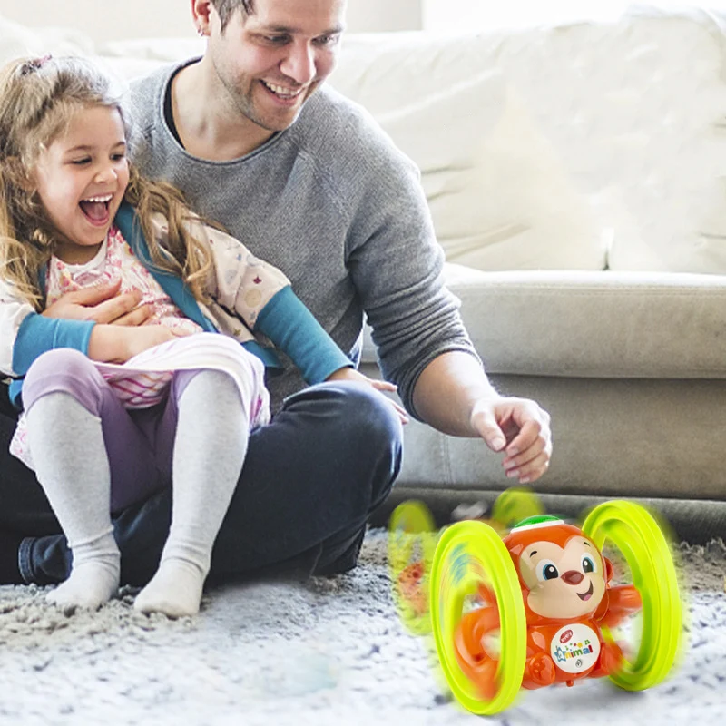 Kinder Uhrwerk Elektrische Lichter Musik Taumeln Affe Puzzle Frühe Bildung Baby eltern-kind-Interaktion Spielzeug