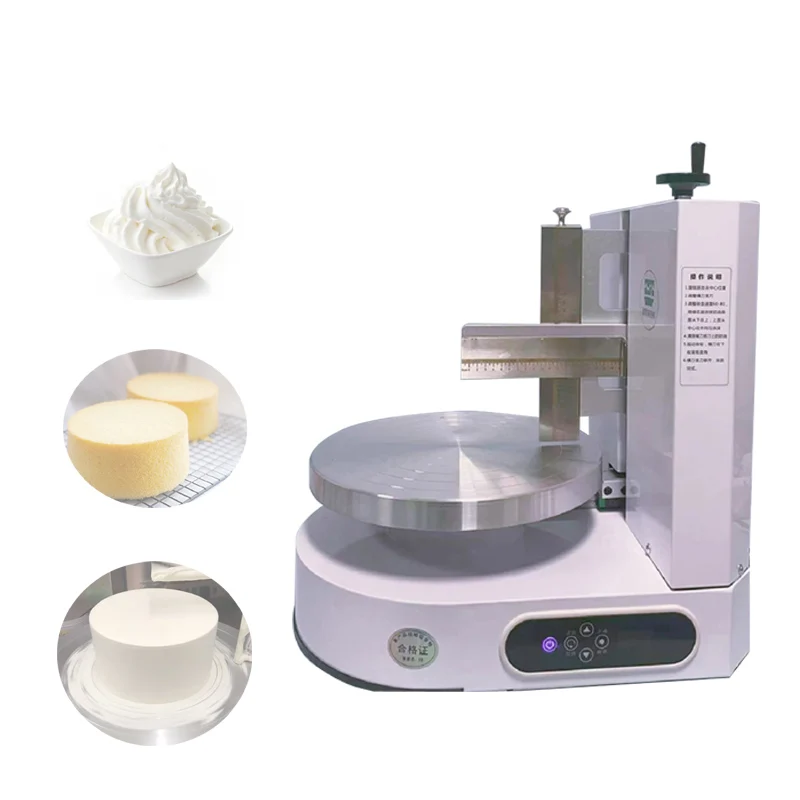 

220V 110V Birthday Cake Bread Cream Coating Decoration Spreader Cream Cake Making Machine Cake Spreading Machine
