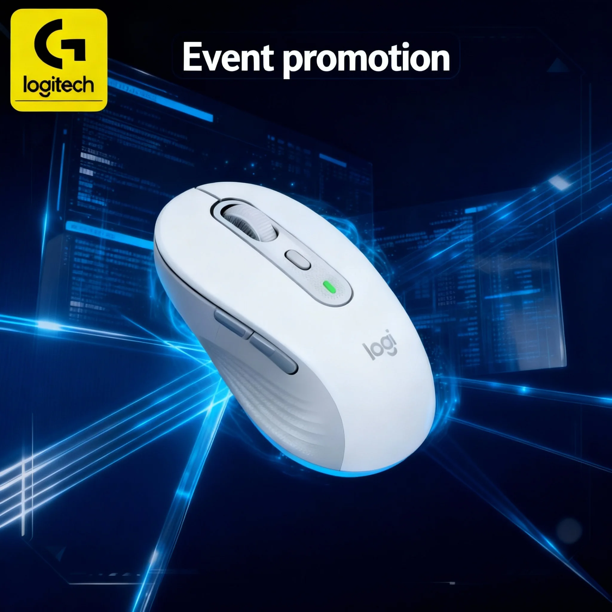 

Logitech M750 Wireless Mouse, 2.4GHz + 2000 DPI, Portable for Office Use, Laptops and Notebooks