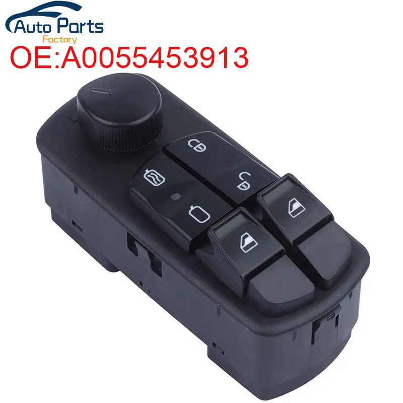 Interruptor de ventanilla eléctrica de alta calidad para mercedes-benz, piezas de camión Atego Axor, A0055453913, 0055453913, nuevo