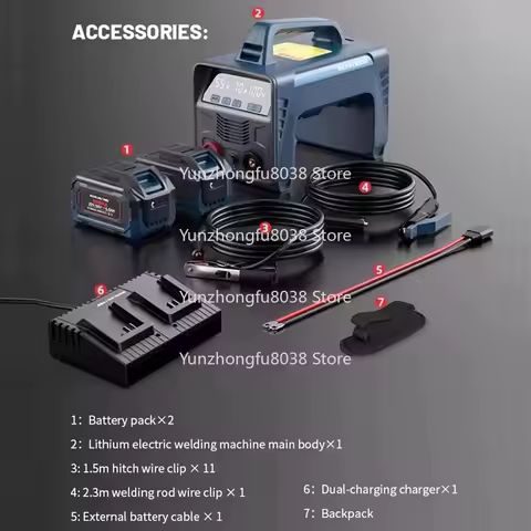Lithium Battery Source Factory Best-selling Portable Rechargeable Lithium Battery DC Arc Welding Machine