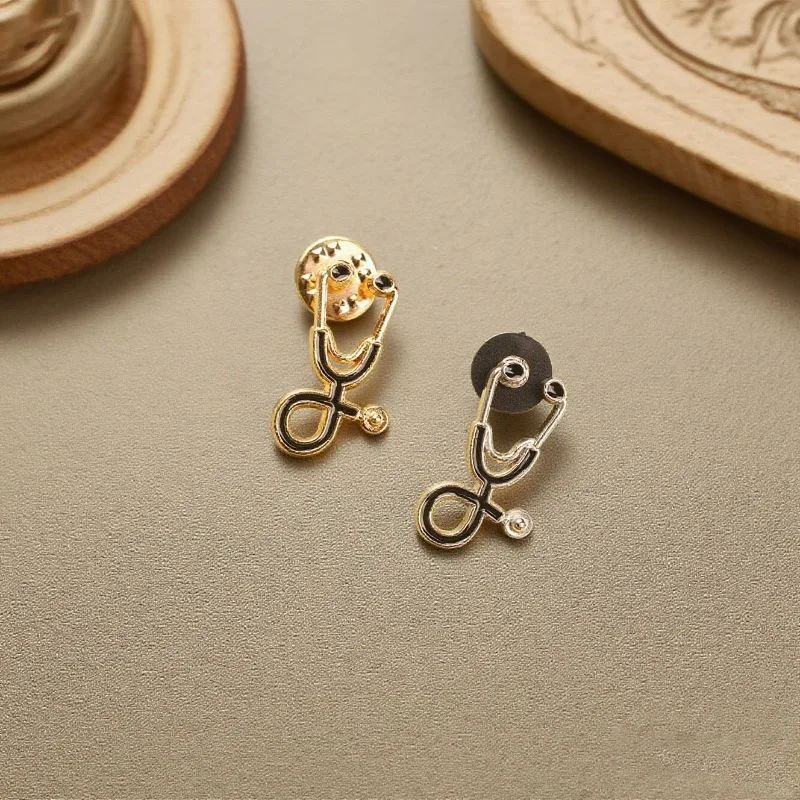 Medical Staff Series Popular Cartoon Colorful Stethoscope Brooch Metal Badge Clothing Backpack Pendant Jewelry