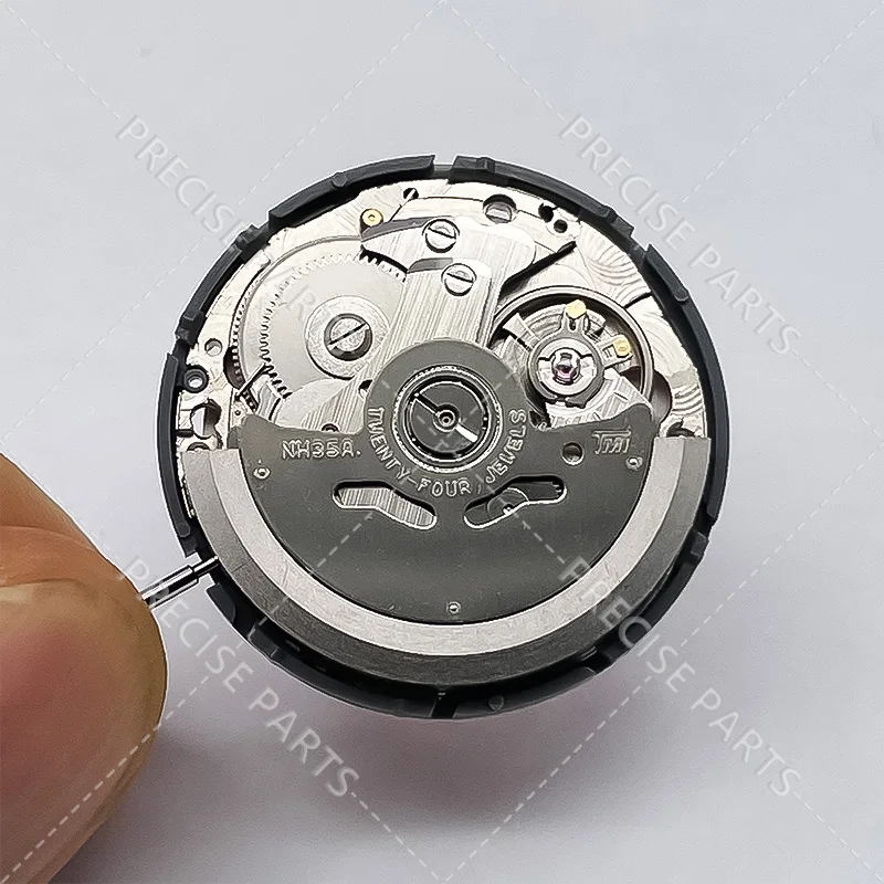 Genuine NH35 Mechanical Movement Modified Red 3.0 Crown Japan Mod NH35A Mechanism