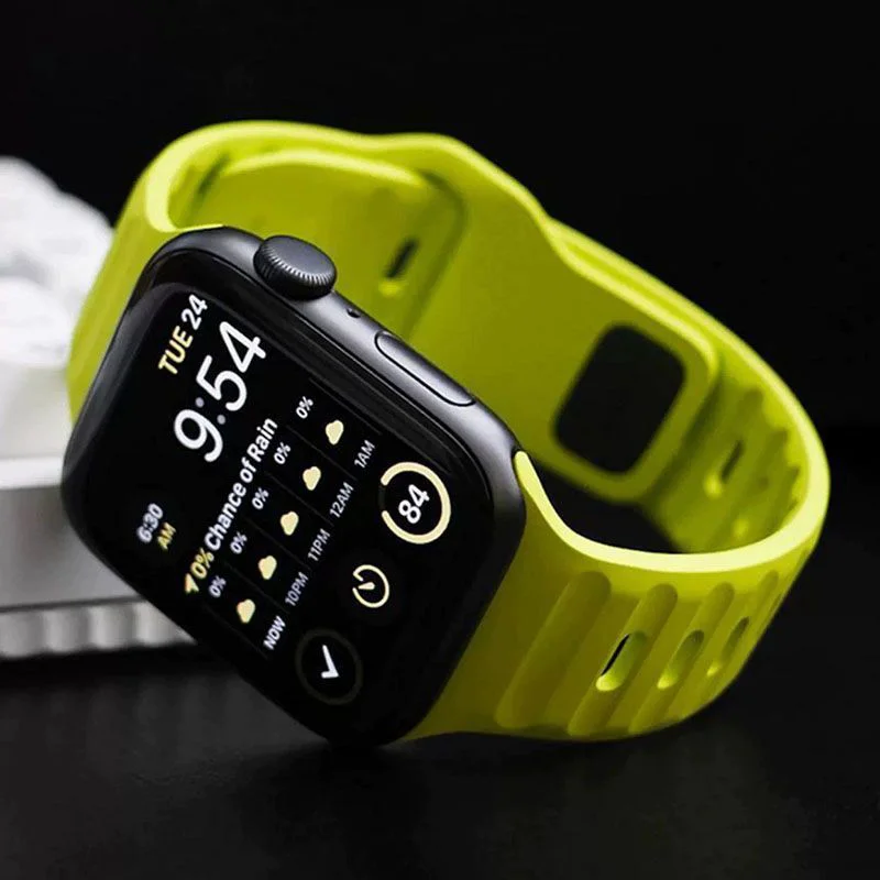 Silicone Sport Band For Apple Watch Ultra 3 Strap 49mm  45mm 40mm 44mm 41mm 46mm 42mm Bracelet iWatch Series 11 10 9 8 7 6 SE 5