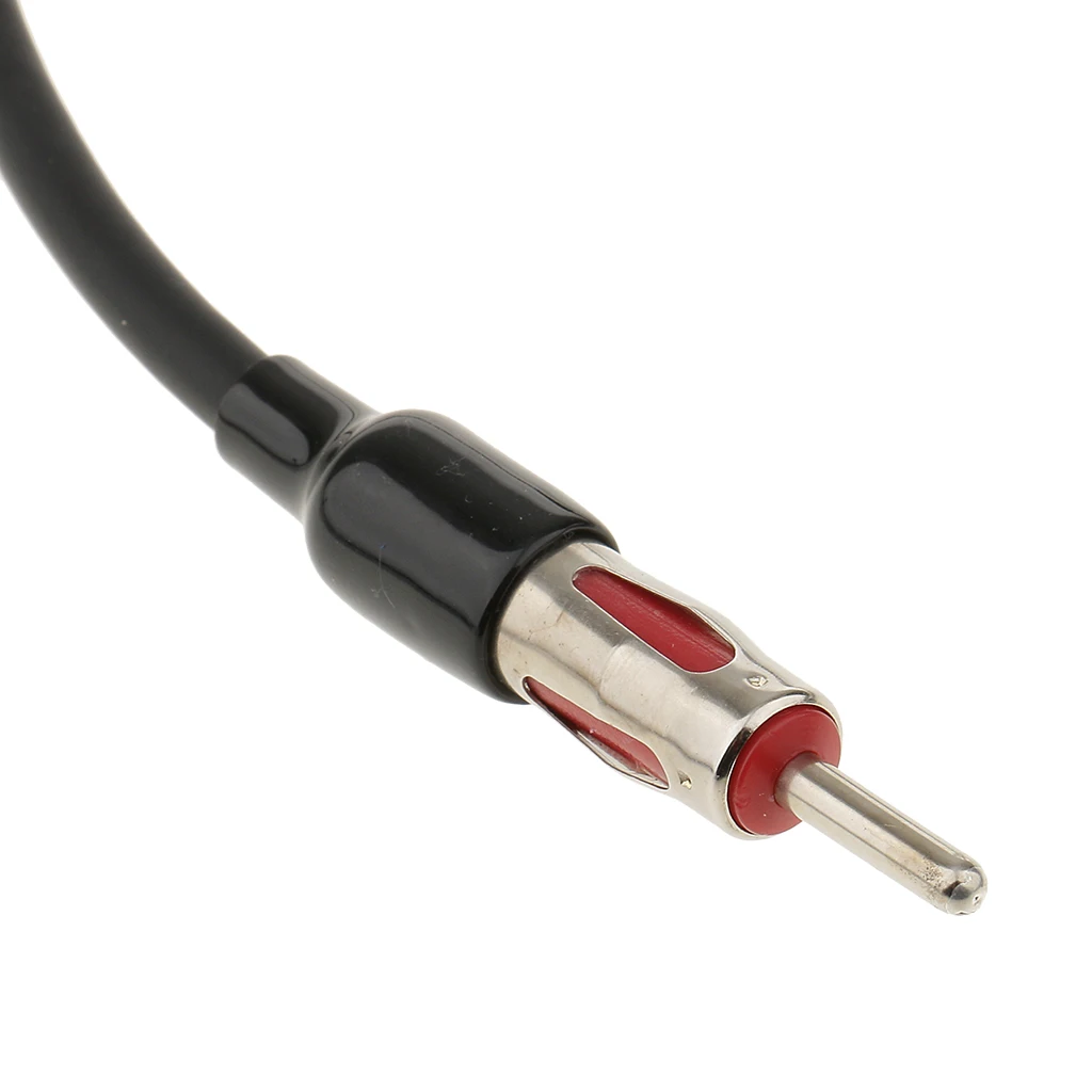 محول هوائي سلك تمديد بلاستيكي ذكر إلى أنثى AM FM محول راديو لملحقات السيارات #5