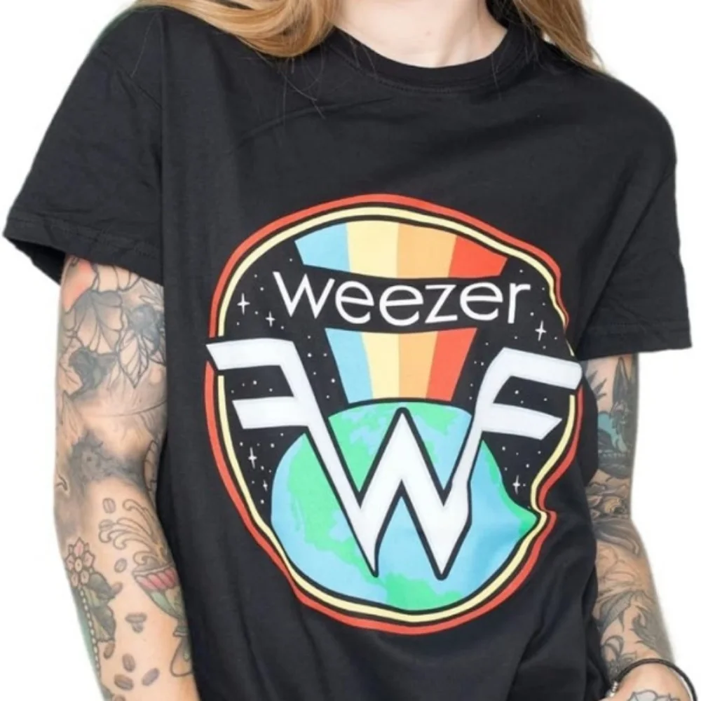 Weezer T Shirt Symbol Band Logo Official Mens Black Size XXL