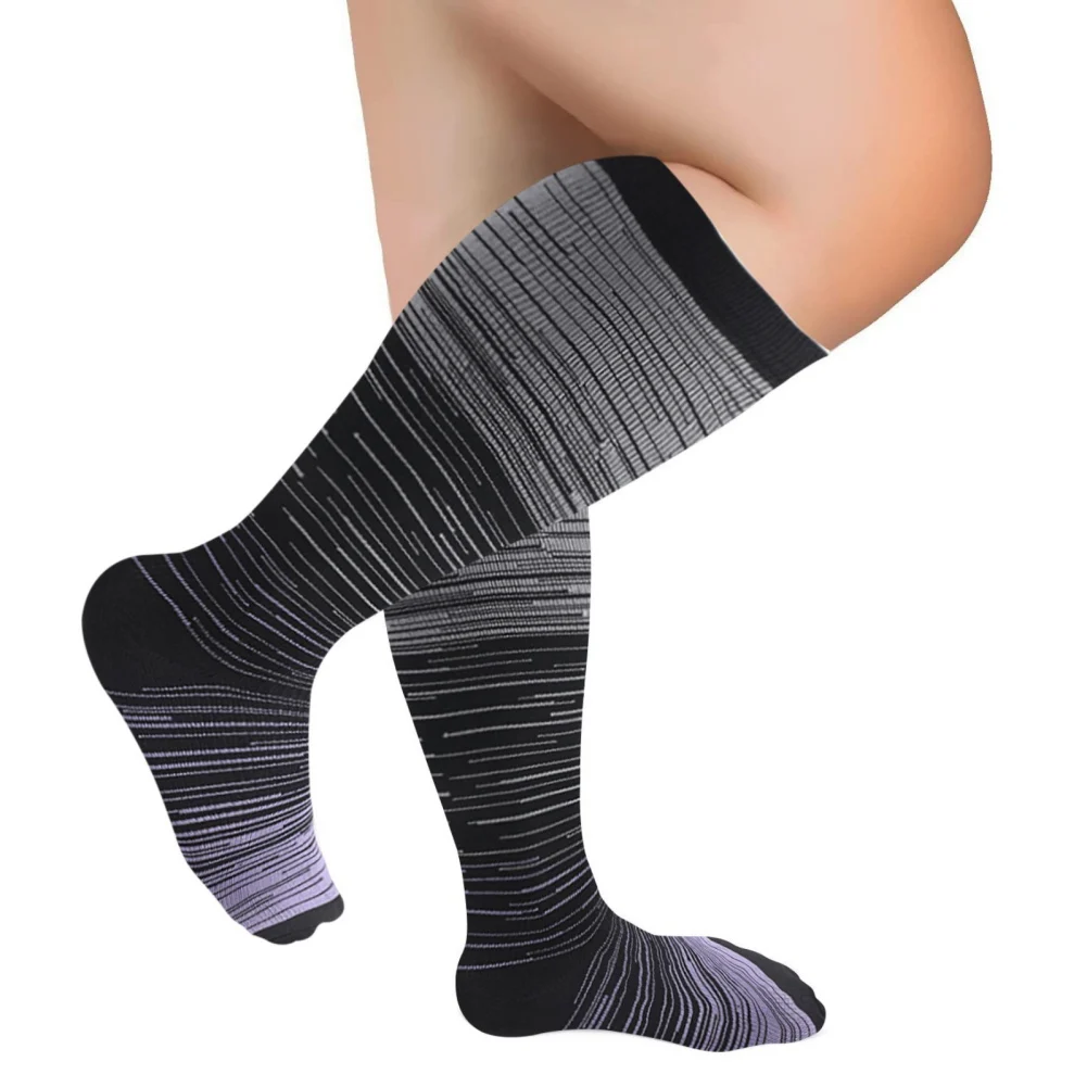 Compression Socks Marathon Running Sports Socks Unisex Medical Nursing Knee High Stockings Men Women High Elasticity Fat Socks