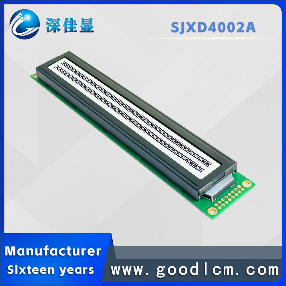 دائم 40*2 خط الروسية LCD نقطية شاشة SJXD4002A التحكم الصناعي أحادية اللون LCM وحدة عرض شخصية شاشة LCD