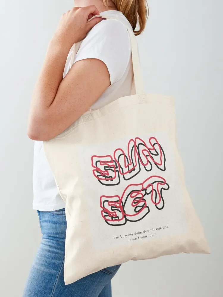 

SUNSET Tote Bag tote bags cloth bags Shopper Portable shopping bag