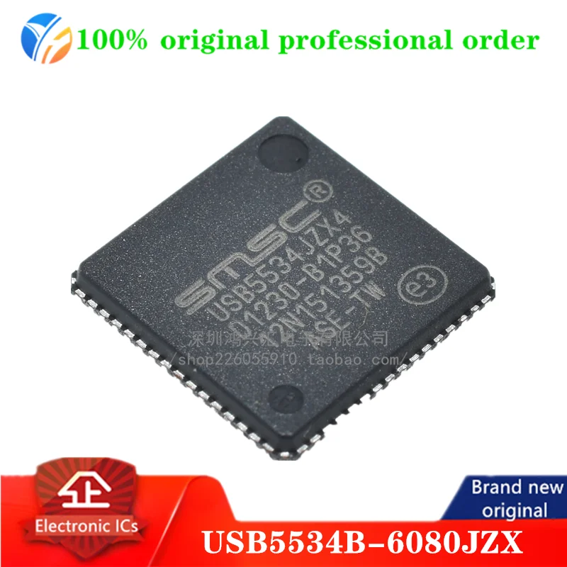100% original USB5534B-6080JZX Full Speed/High Speed Hub Controller USB 2.0/USB 3.0 3.3V Tray 64-Pin QFN EP