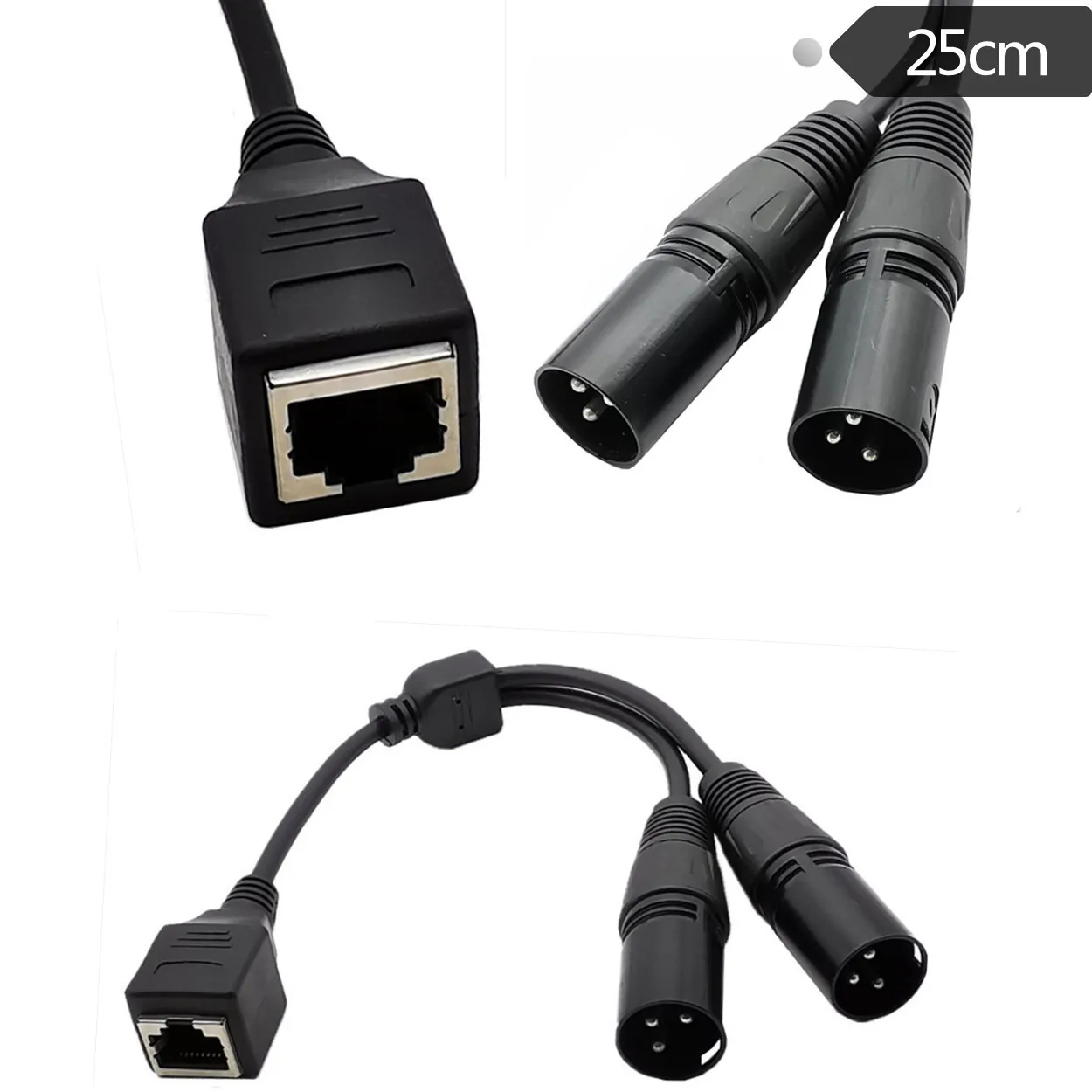 Dual Xlr 3 Pin Male… - image
