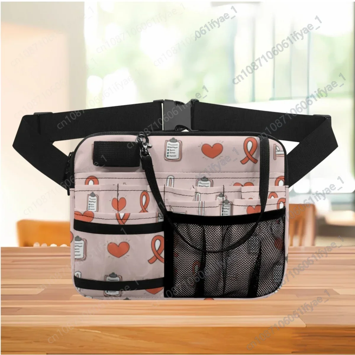 Medical Equipment Print Casual Nurse Belt Bag Portable Multi Pocket Emergency Medical Tools Waist Bag Adjustable Strap Pouch