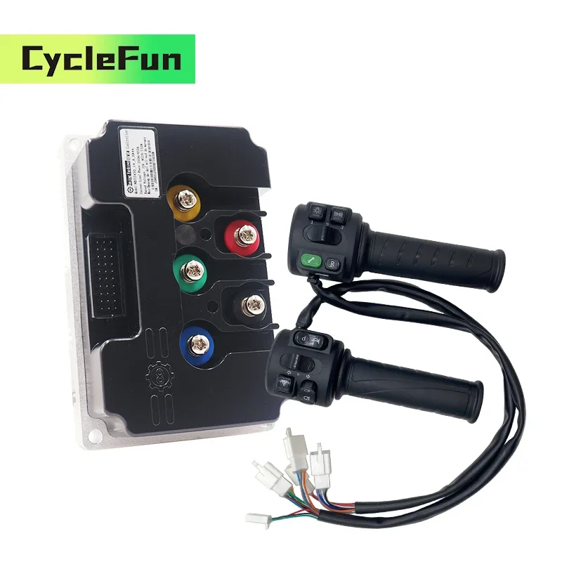 

FarDriver ND84450 BLDC 4KW-5KW 84V 450A Sine Wave Controller With T08 Throttle For Electric Scooter Motorcycles Conversion Kits