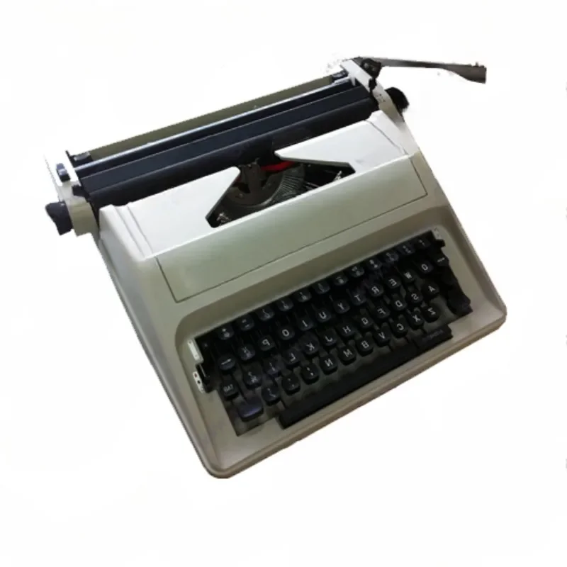 Antique metal typewriter model