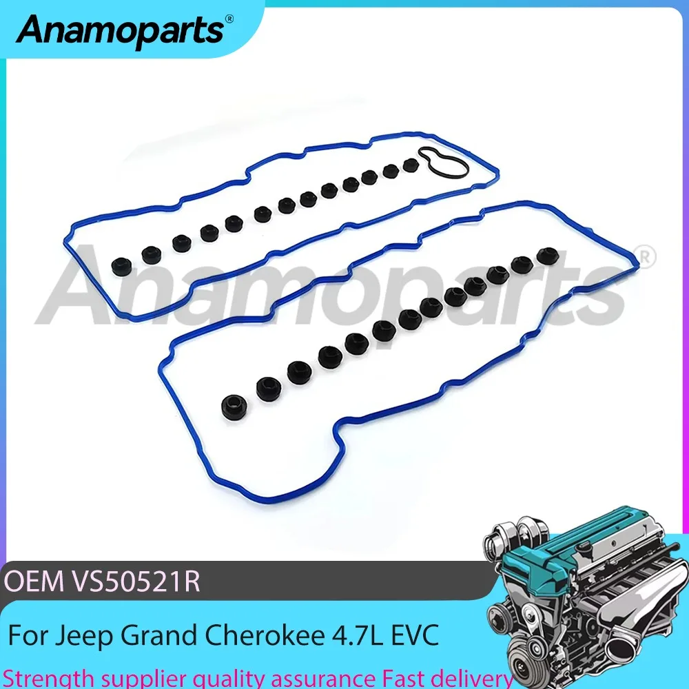 

Детали двигателя, прокладка крышки клапана, подходит для 4.7L V8 GAS FLEX SOHC для Jeep Grand Cherokee Dodge Dakora Durango Ram 1500 4.7L EVA 99-03