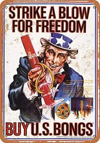 

Kalynvi 1977 Buy U.S. Bongs from Uncle Sam Wall Plaque Sign 8X12 Inch