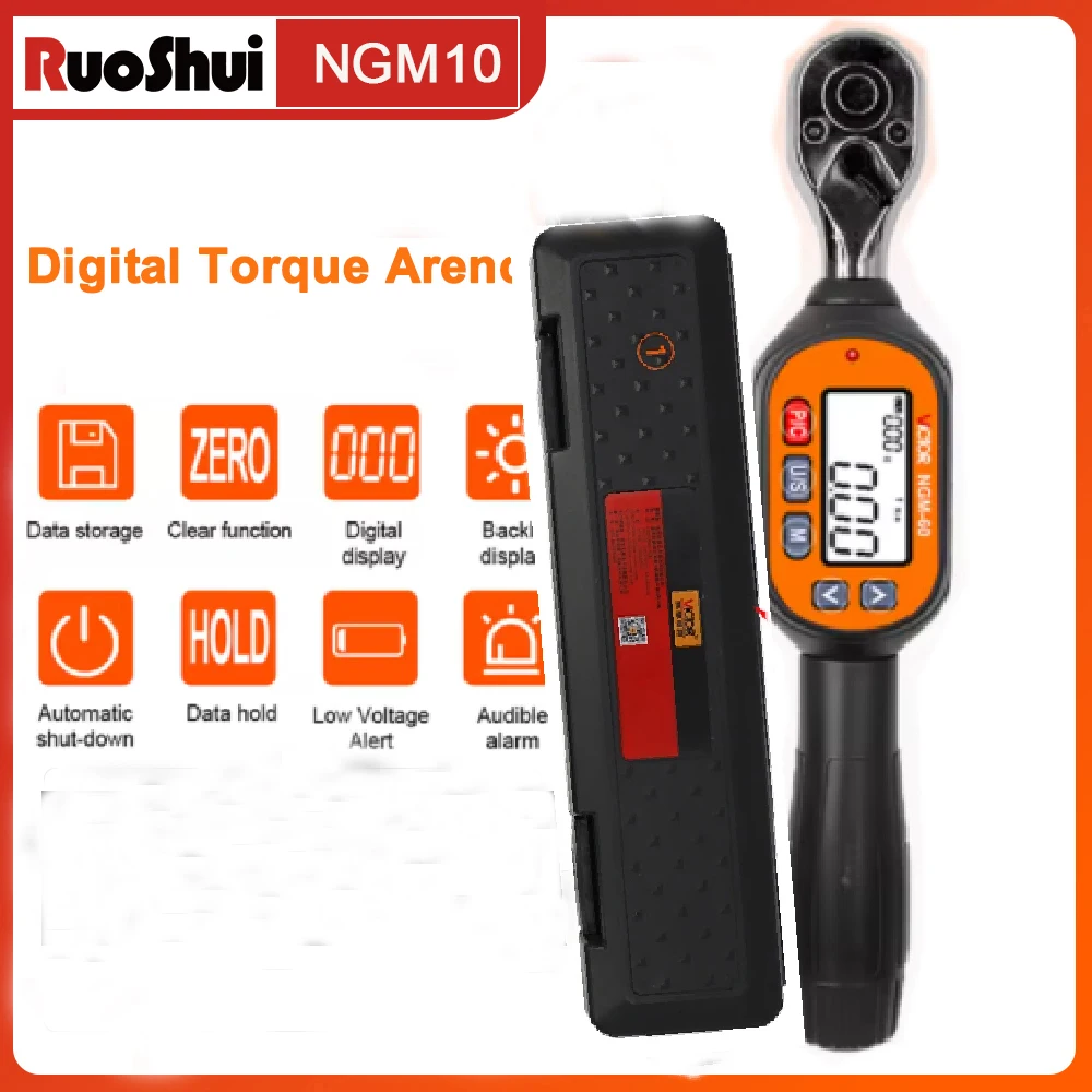 

Mini Digital Torque Wrench 1/4,3/8,1/2 Color Screen Display And Regular Display Portable Wrench Bidirectional Ratchet Head