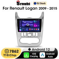 Wireless Carplay 2 Din Android Car Radio for Renault Logan 1 Sandero 2009-2015 Largus Dacia Duster Multimedia Player Stereo DVD