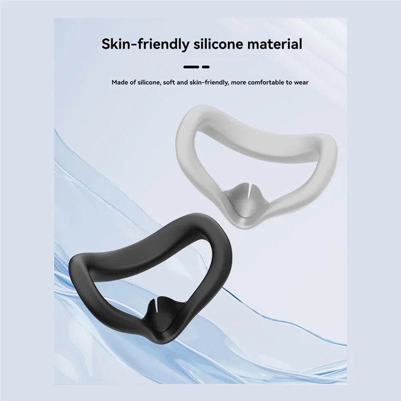 Capa facial vr à prova de suor para meta quest 3s, almofada lavável, substituição, experiência vr aprimorada, acessórios a