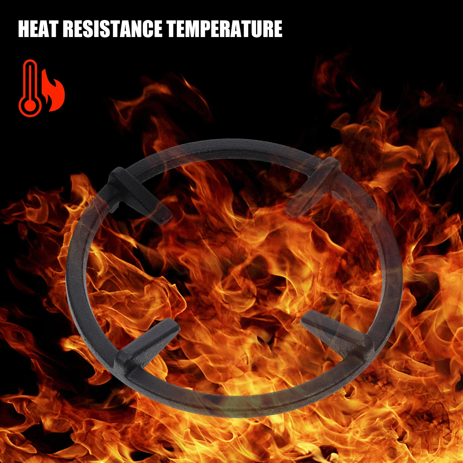 

1Pcs Gas Stove Wok Support Rack Cast Iron Nonslip Pan Stand Stable Kitchen Gas Stove Holder Wok Pan Support Rack