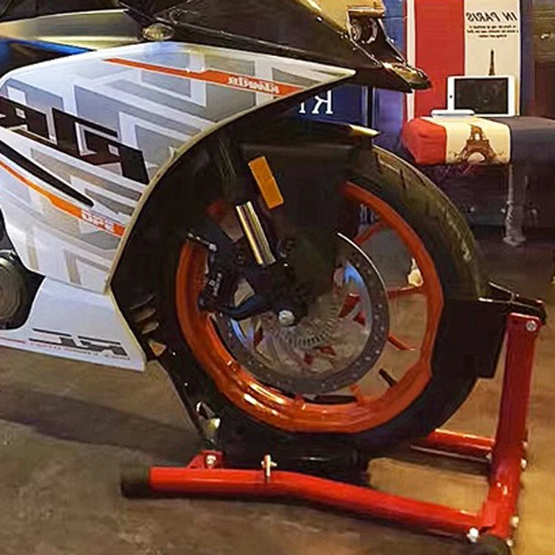 

Motorcycle repair front wheel support frame parking frame lifting frame parking frame display stand