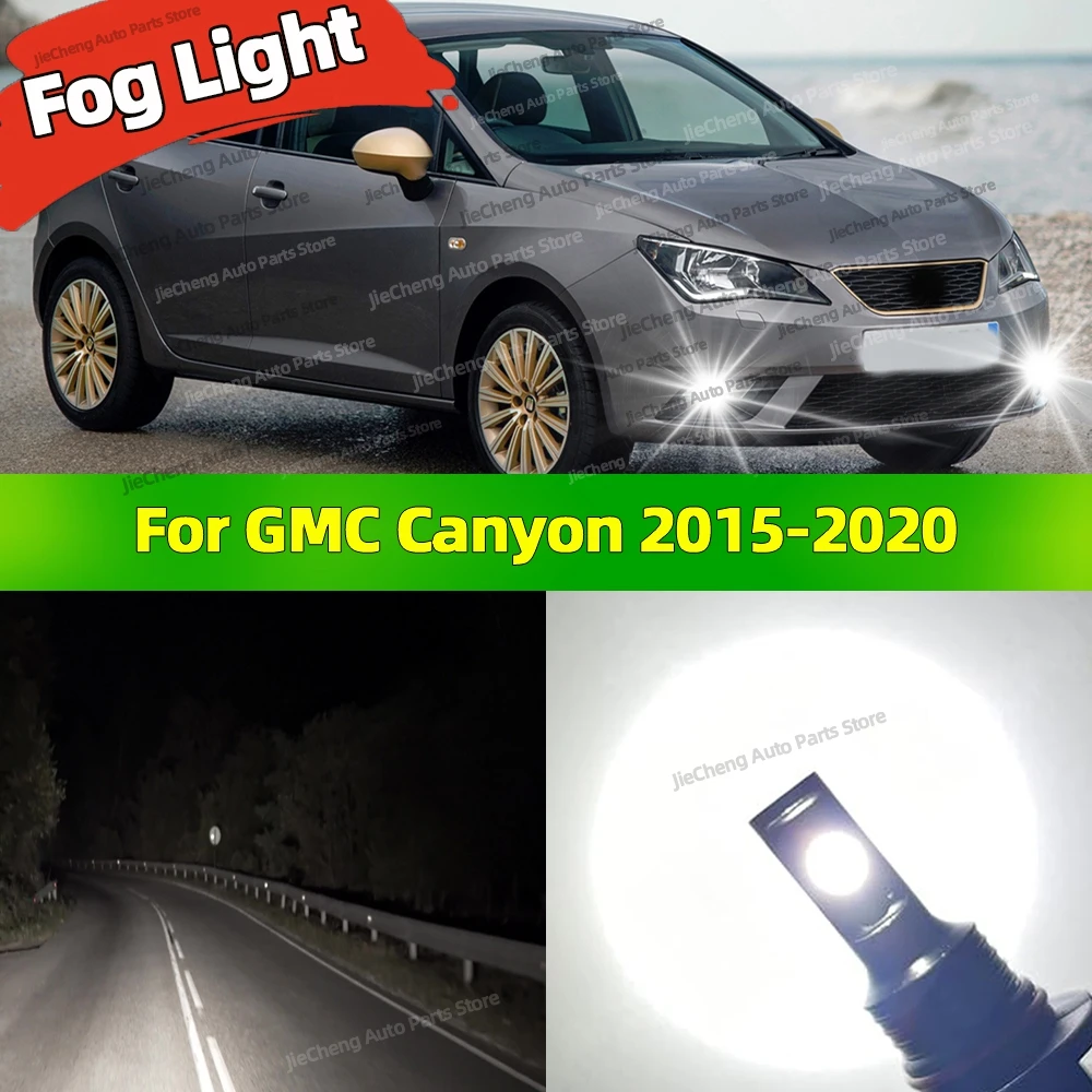 

2 шт. светодиодные противотуманные фары 6000K белый чип CSP супер яркий Plug and Play для GMC Canyon 2015 2016 2017 2018 2019 2020