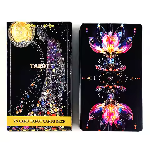 New Tarot Deck A 78pcs Tarot Cards Predictive Divination Oracle Cards Board Game, Family Party Game Cards Holiday Games
