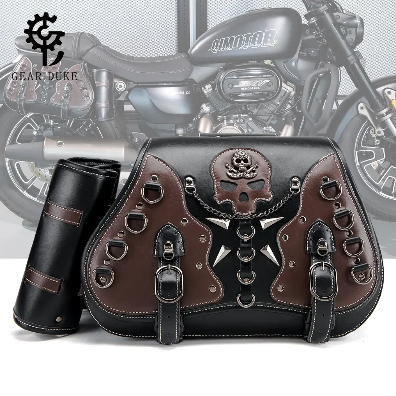 

Par de Alforjas para Motocicleta, Alforjas Blandas para Motocicleta, Aptas para Motocicletas Cruiser/Chopper/Bagger/Touring